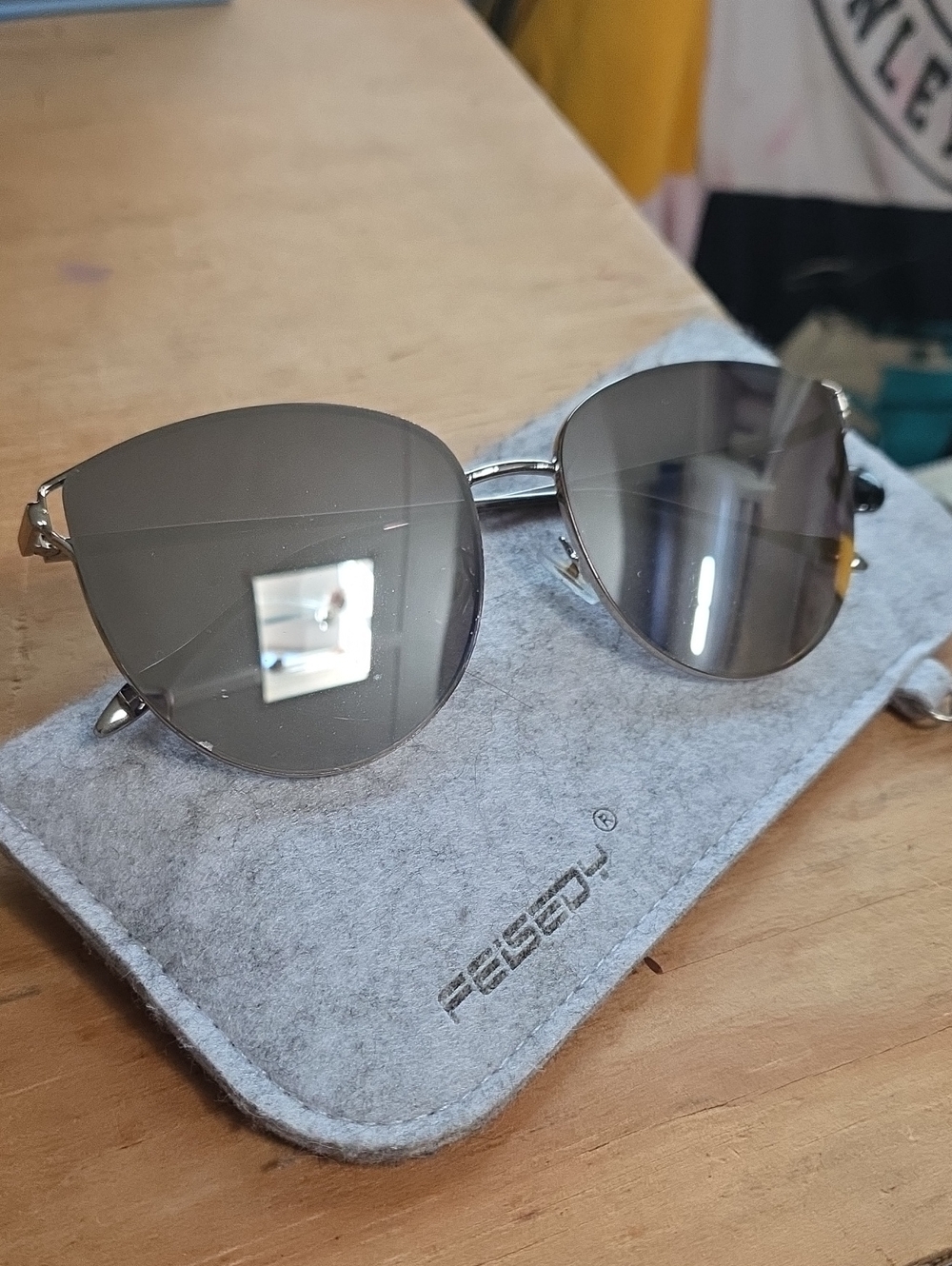 Cateye Glasses With Case
